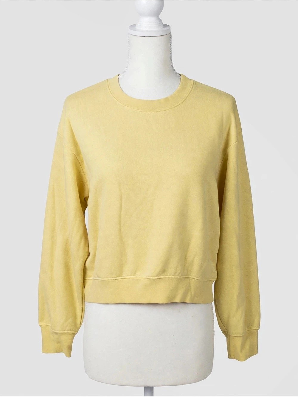 Zara Yellow Crewneck Sweatshirt